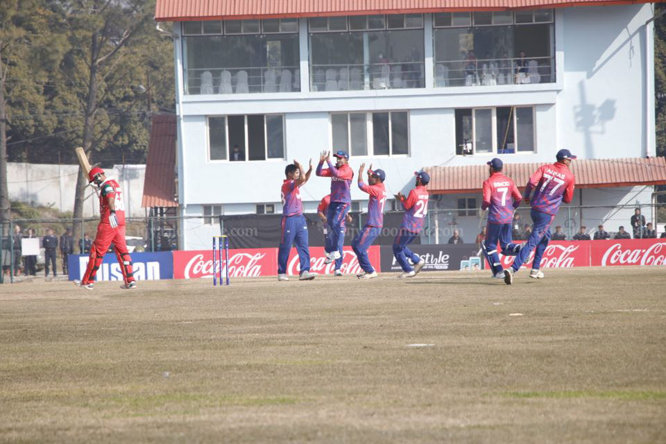 ‌ओमानविरुद्ध नेपाल १८ रनले पराजित