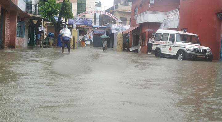 लगातार वर्षाले जलमग्न जनकपुर