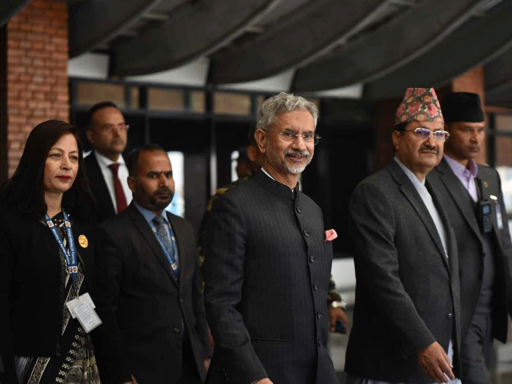 भारतीय विदेशमन्त्री जयशंकर काठमाडौँमा,परराष्ट्र मन्त्री साउदद्धारा स्वागत